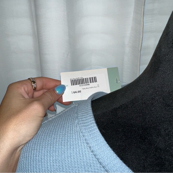 Maxi Dress with a waffle material - Picture 2 of 4